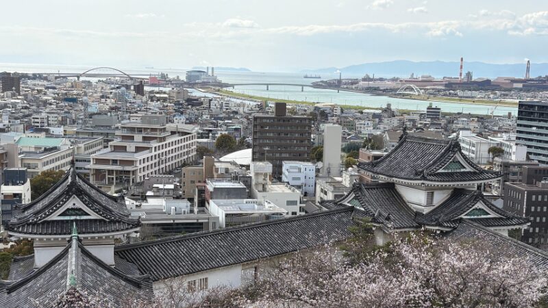 和歌山城からの展望